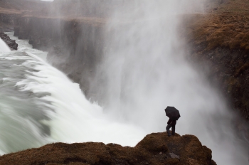 Nad vodopádem Gullfoss